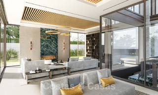 Nieuwe supergrote moderne luxe villa's te koop, op loopafstand van Puerto Banus op de Golden Mile in Marbella 29475 
