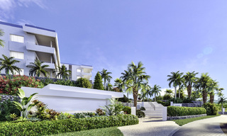 Nieuwe luxueuze appartementen direct aan de golfbaan te koop, met prachtig zee- en golfzicht, Oost-Marbella 16763 