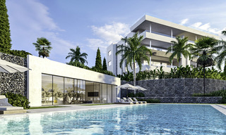 Nieuwe luxueuze appartementen direct aan de golfbaan te koop, met prachtig zee- en golfzicht, Oost-Marbella 16771 