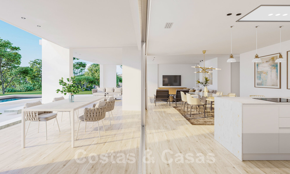 Nieuwe luxueuze appartementen direct aan de golfbaan te koop, met prachtig zee- en golfzicht, Oost-Marbella 22193