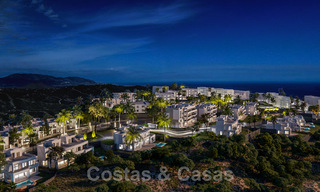 Nieuwe en luxueuze moderne schakelvilla´s te koop, eerstelijns golf, met heerlijk zicht op zee en golf, Marbella 22184 