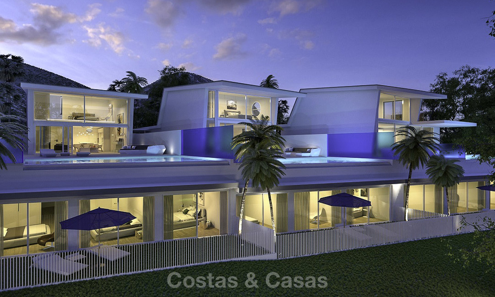 Zeer stijlvolle avant-gardistische luxe villa's met panoramisch zeezicht te koop in Benalmadena 16716