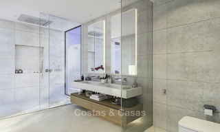Aantrekkelijke nieuwe moderne luxe villa's met spectaculair zeezicht te koop, in een golfresort in Estepona 16703 