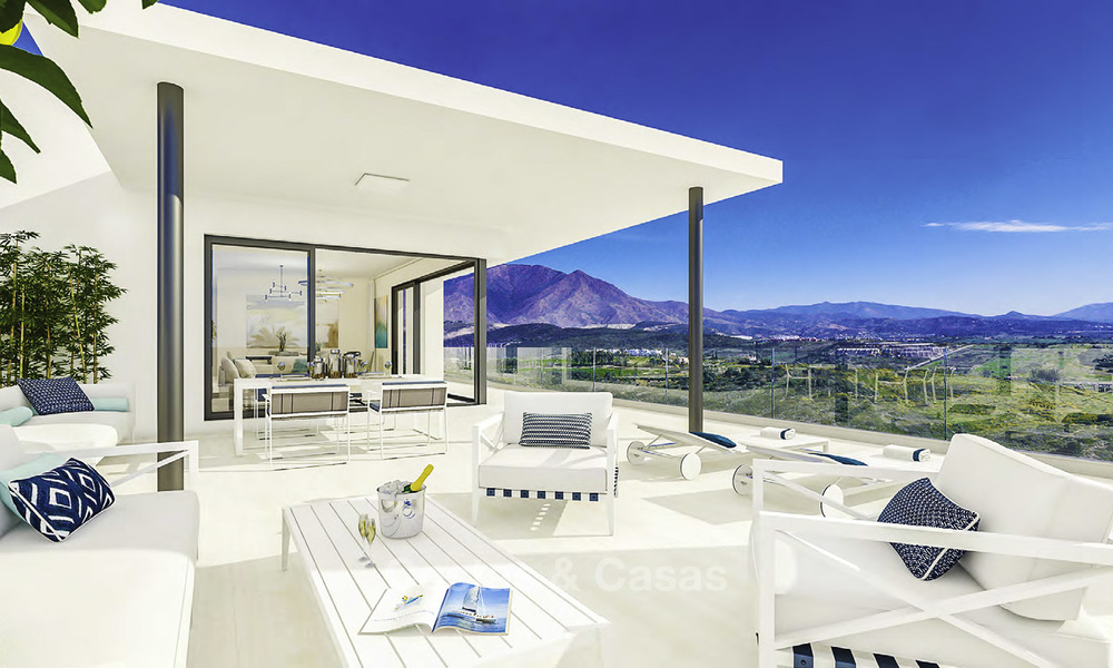 Moderne nieuwe appartementen met zeezicht te koop in één van de beste golfresorts, Casares, Costa del Sol 16710