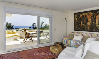 Penthouse met privé zwembad en panoramisch zee-, golf- en bergzicht te koop in een eerstelijnsstrand complex te koop in Guadalmina Baja, Marbella 16019 