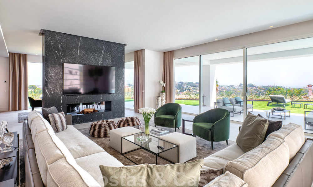 Prachtige eigentijdse luxe villa met uitzicht op zee en bergen te koop, Benahavis - Marbella 28024