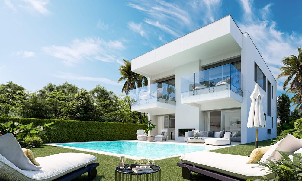 Prachtige hedendaagse nieuwbouwvilla te koop, op enkele passen van het strand te Puerto Banus, Marbella. LAATSTE VILLA. 36564