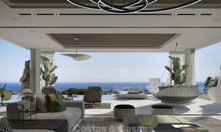 Uitzonderlijke, avant-gardistische luxe villa met adembenemend zeezicht te koop, Benahavis - Marbella 16373 