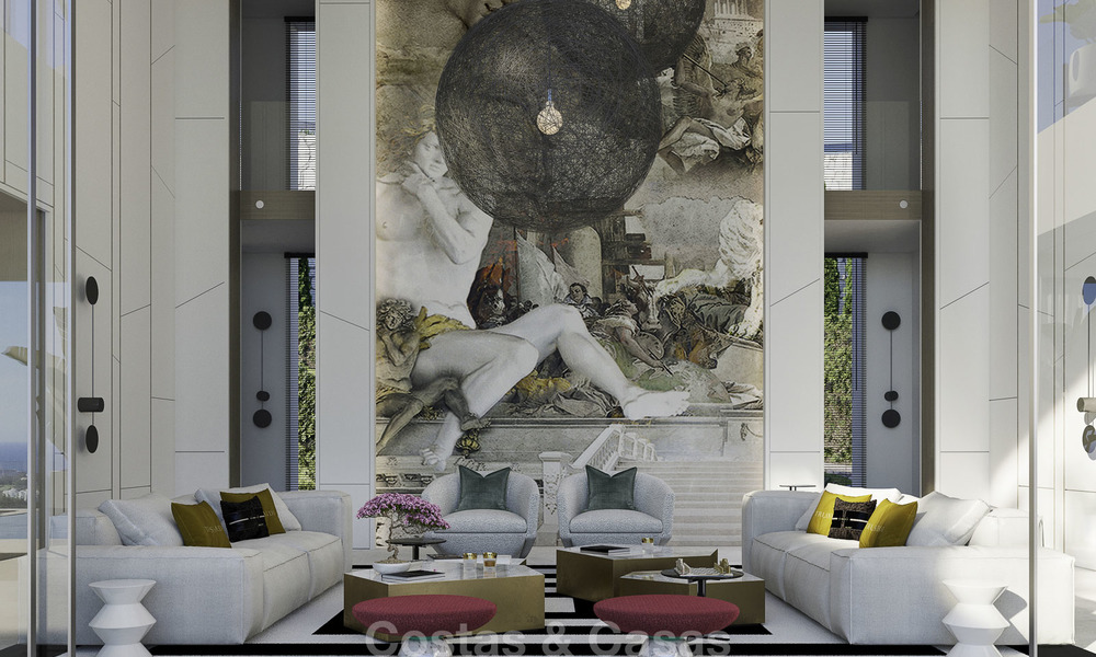 Uitzonderlijke, avant-gardistische luxe villa met adembenemend zeezicht te koop, Benahavis - Marbella 16379