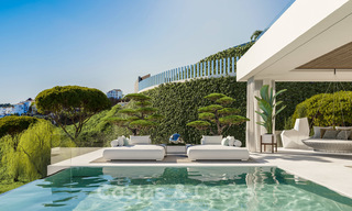 Uitzonderlijke, avant-gardistische luxe villa met adembenemend zeezicht te koop, Benahavis - Marbella 20728 