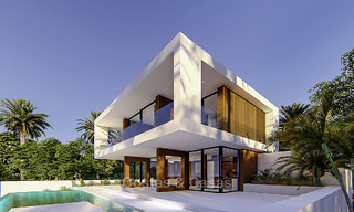 Nieuwe moderne villa te koop, eerstelijns golf in een top golfresort in Estepona, dichtbij de stad, strand en jachthaven 16389 