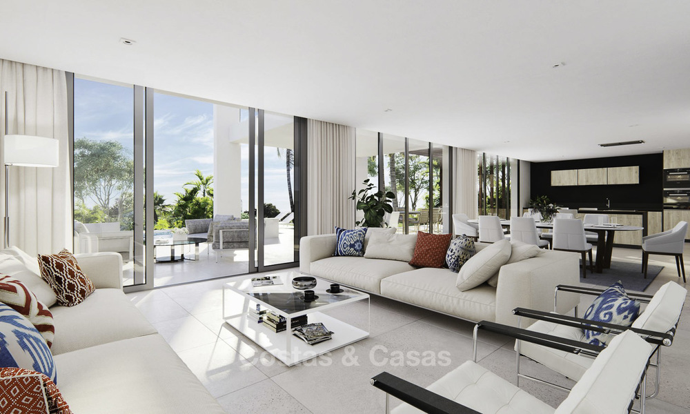 Nieuwe exclusieve moderne luxe villa's te koop op een eersteklas golfbaan, met uitzicht op zee en golf, Oost-Marbella 16430