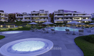 Gloednieuwe moderne appartementen met zeezicht te koop, op de New Golden Mile, tussen Marbella en Estepona 17370 