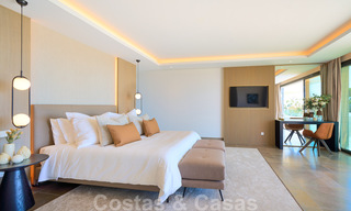 Spectaculaire eigentijdse luxe villa te koop, met prachtig zeezicht en een eerstelijns frontlinie golf positie in Benahavis - Marbella 36670 