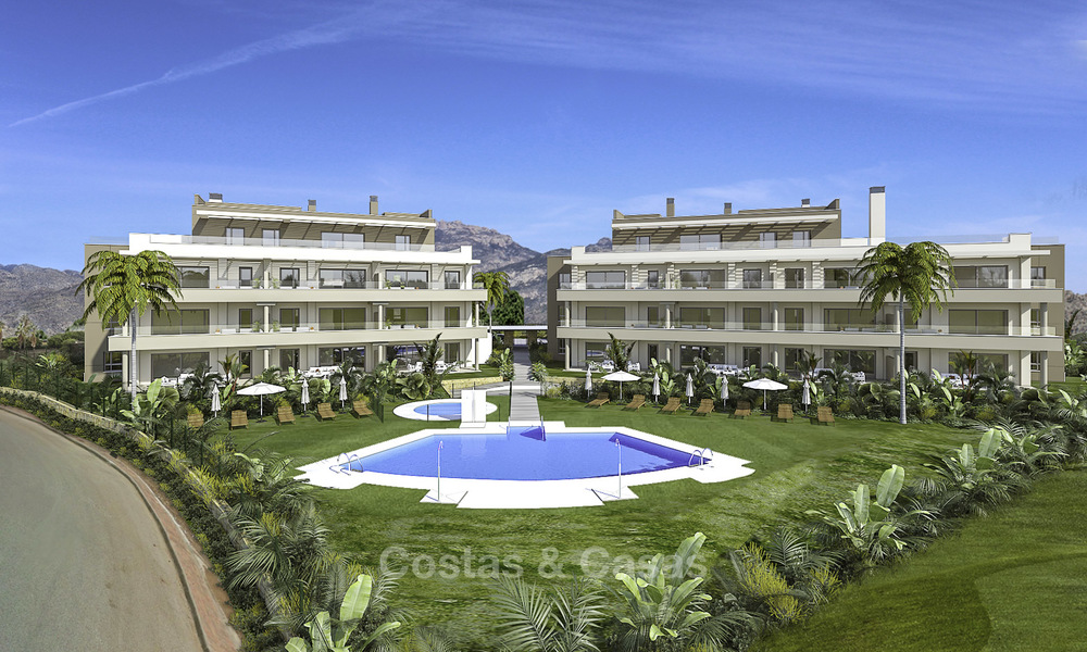 Nieuwe moderne appartementen in een idyllisch golfresort te koop, met fantastisch uitzicht! Mijas, Costa del Sol 18092