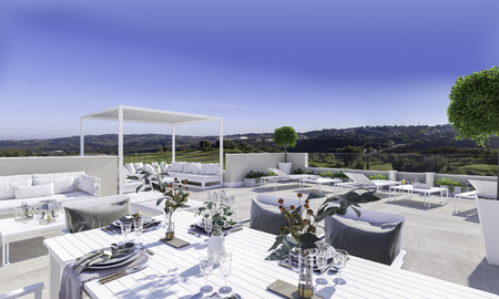 Nieuwe moderne appartementen in een idyllisch golfresort te koop, met fantastisch uitzicht! Mijas, Costa del Sol 18102