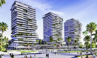 Nieuwe moderne luxe appartementen in een iconisch complex te koop, direct aan de strandboulevard van Malaga stad 18388 