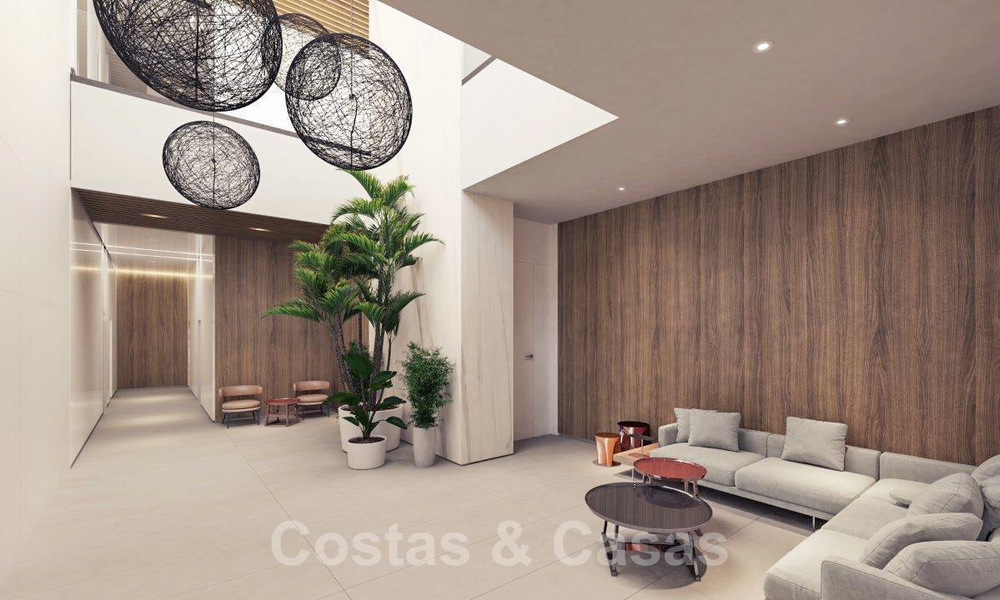 Nieuwe moderne luxe appartementen in een iconisch complex te koop, direct aan de strandboulevard van Malaga stad 20408