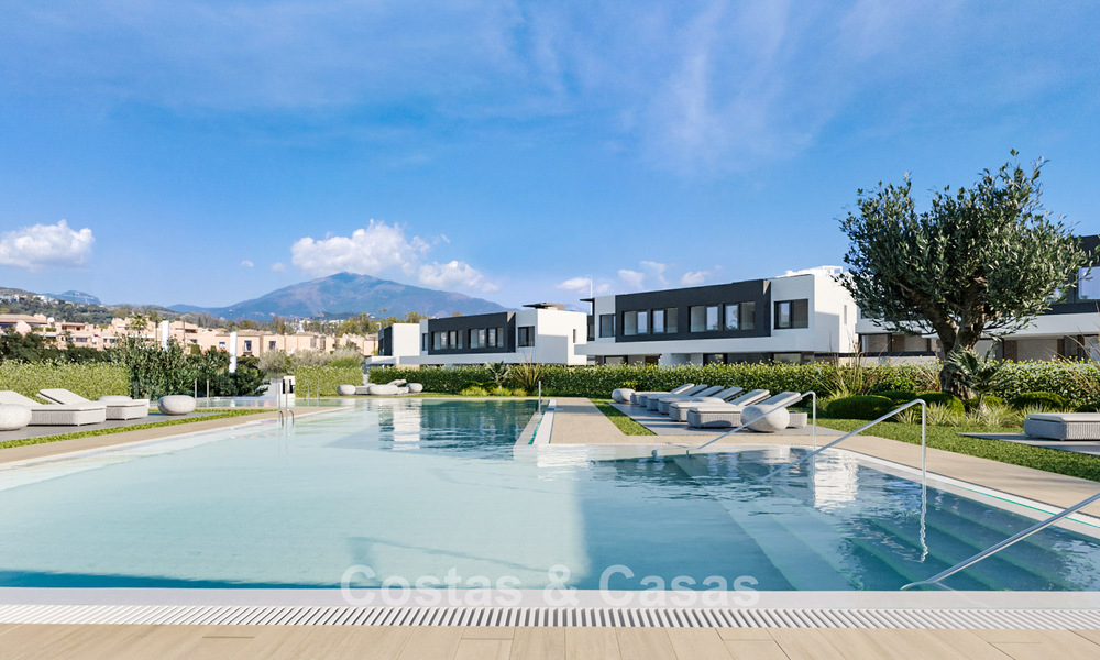 Moderne nieuwe halfvrijstaande villa's met privétuin te koop in Marbella´s Gouden driekhoek van Marbella - Benahavis - Estepona 802399