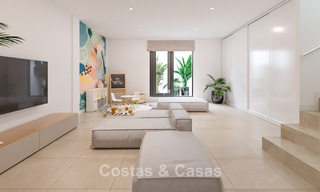Moderne nieuwe halfvrijstaande villa's met privétuin te koop in Marbella´s Gouden driekhoek van Marbella - Benahavis - Estepona 802403 