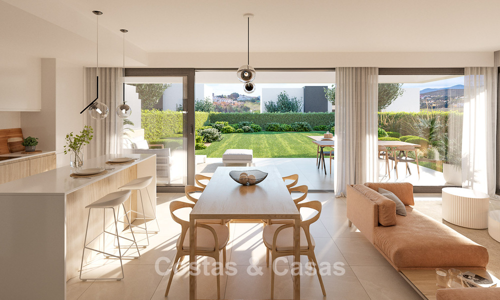 Moderne nieuwe halfvrijstaande villa's met privétuin te koop in Marbella´s Gouden driekhoek van Marbella - Benahavis - Estepona 802407