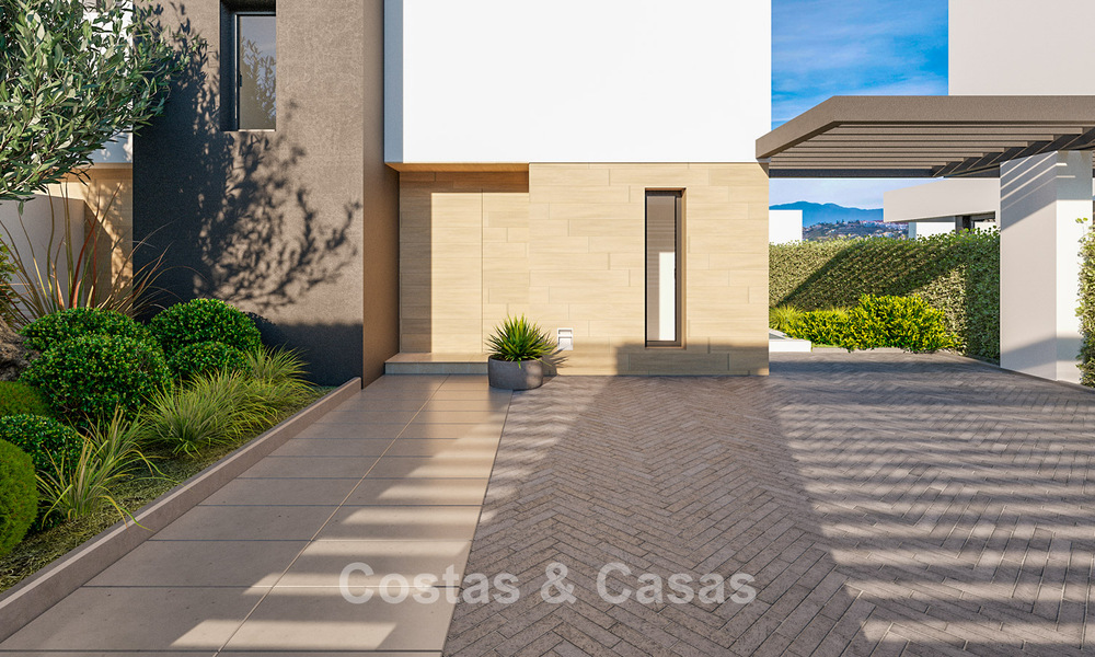 Moderne nieuwe halfvrijstaande villa's met privétuin te koop in Marbella´s Gouden driekhoek van Marbella - Benahavis - Estepona 802409