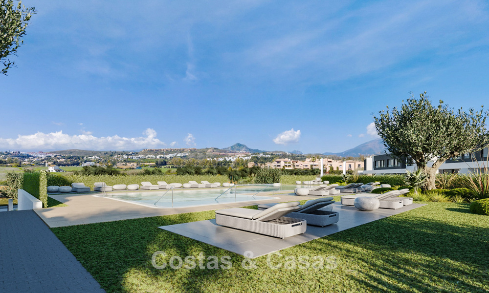 Moderne nieuwe halfvrijstaande villa's met privétuin te koop in Marbella´s Gouden driekhoek van Marbella - Benahavis - Estepona 802411