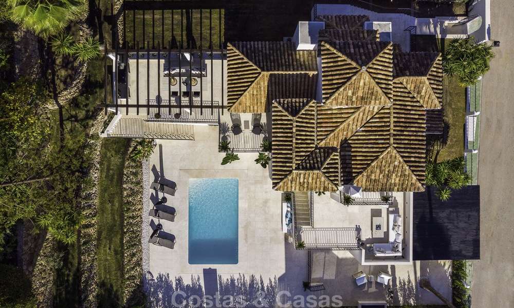 Volledig gerenoveerde modern-mediterrane luxe villa te koop in Nueva Andalucia's Golf Valley, Marbella 19206