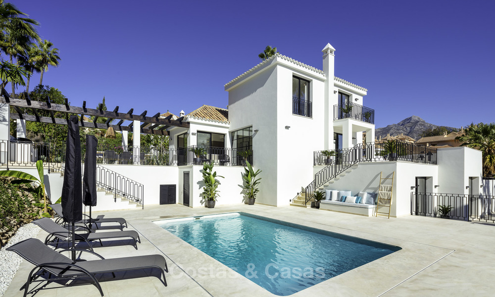 Volledig gerenoveerde modern-mediterrane luxe villa te koop in Nueva Andalucia's Golf Valley, Marbella 19221