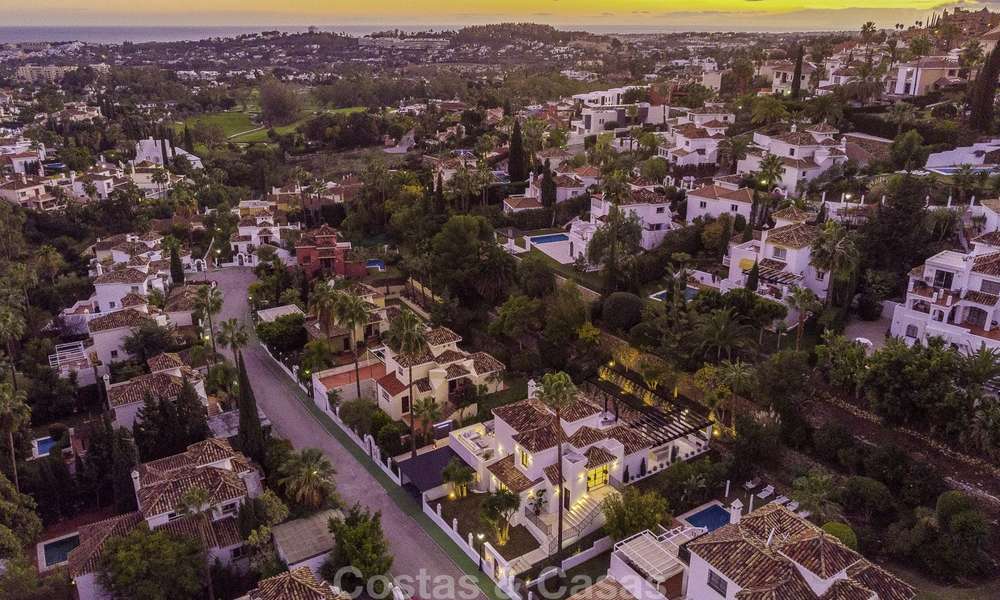 Volledig gerenoveerde modern-mediterrane luxe villa te koop in Nueva Andalucia's Golf Valley, Marbella 19232