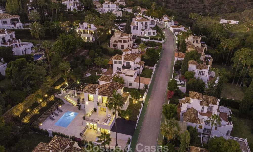 Volledig gerenoveerde modern-mediterrane luxe villa te koop in Nueva Andalucia's Golf Valley, Marbella 19234