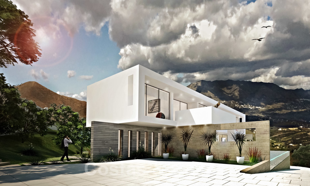 Eigentijdse nieuwbouw luxevilla met panoramisch berg- en zeezicht te koop, Oost Marbella 19887