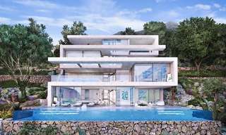 Off-plan moderne luxe villa met indrukwekkende uitzichten op het meer, de zee en de bergen te koop in Marbella 19946 