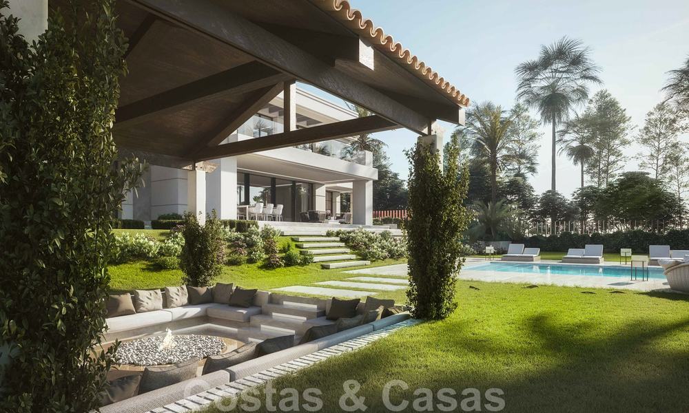 Off plan eigentijds-moderne luxe villa met panoramisch zeezicht te koop in een exclusief golfresort, Benahavis - Marbella 20370