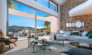 Prachtige kavel voor nieuwbouw villa projecten met goedgekeurde bouwvergunning en panoramisch zeezicht te koop in Elviria, Oost Marbella 36436 