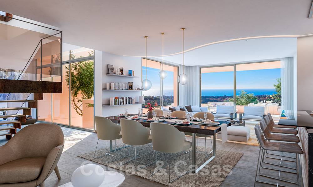Prachtige kavel voor nieuwbouw villa projecten met goedgekeurde bouwvergunning en panoramisch zeezicht te koop in Elviria, Oost Marbella 36439