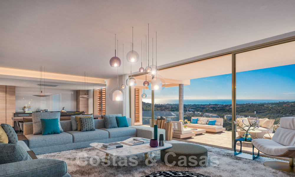 Prachtige kavel voor nieuwbouw villa projecten met goedgekeurde bouwvergunning en panoramisch zeezicht te koop in Elviria, Oost Marbella 36441