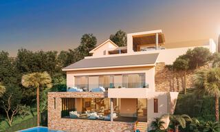 Prachtige kavel voor nieuwbouw villa projecten met goedgekeurde bouwvergunning en panoramisch zeezicht te koop in Elviria, Oost Marbella 36442 