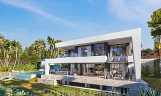 Fonkelnieuwe moderne luxe villa met zeezicht te koop, op een steenworp van het strand, Estepona 20678 