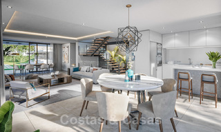 Fonkelnieuwe moderne luxe villa met zeezicht te koop, op een steenworp van het strand, Estepona 20681 