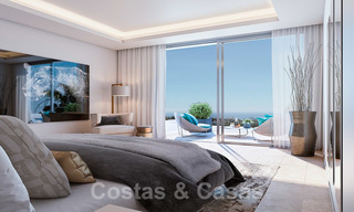 Gloednieuwe moderne half vrijstaande villa's met oogstrelend zeezicht te koop, Oost Marbella 20562 