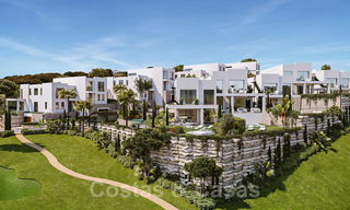 Gloednieuwe moderne half vrijstaande villa's met oogstrelend zeezicht te koop, Oost Marbella 20565 