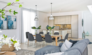 Gloednieuwe moderne half vrijstaande villa's met oogstrelend zeezicht te koop, Oost Marbella 20585 
