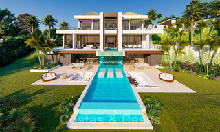 Spectaculaire, zeer luxueuze eigentijdse villa met zee- en golfzicht te koop, Benahavis - Marbella 20738 