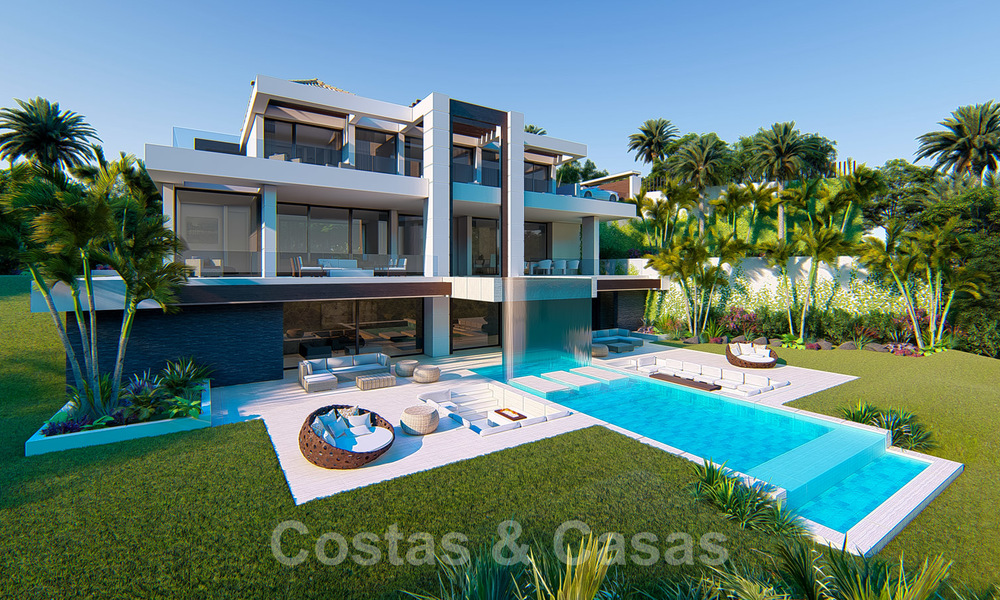 Spectaculaire, zeer luxueuze eigentijdse villa met zee- en golfzicht te koop, Benahavis - Marbella 20739