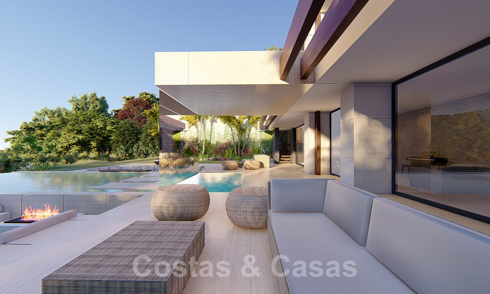 Spectaculaire, zeer luxueuze eigentijdse villa met zee- en golfzicht te koop, Benahavis - Marbella 20742