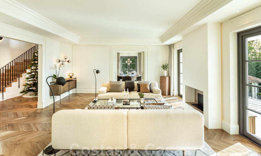 Statige, volledig gerenoveerde klassieke villa met zeezicht te koop, Sierra Blanca, Marbella 21019