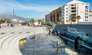 Recentelijk gerenoveerd helder appartement te koop in een prachtig strandcomplex op loopafstand van voorzieningen en San Pedro, Marbella 21975 