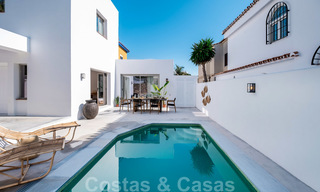 Prachtig gerenoveerde halfvrijstaande villa in Ibiza stijl te koop, op loopafstand van het strand en centrum van San Pedro - Marbella 23377 