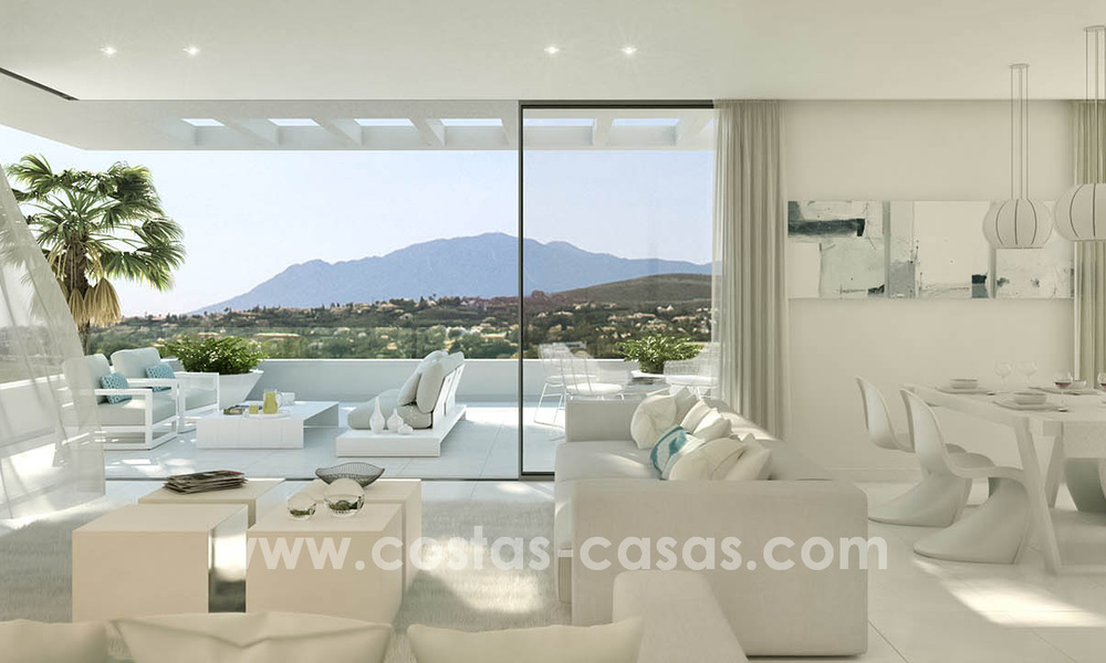 Cataleya in Estepona: Instapklare moderne design appartementen te koop, aan de golfbaan van Atalaya tussen Marbella en Estepona 24055
